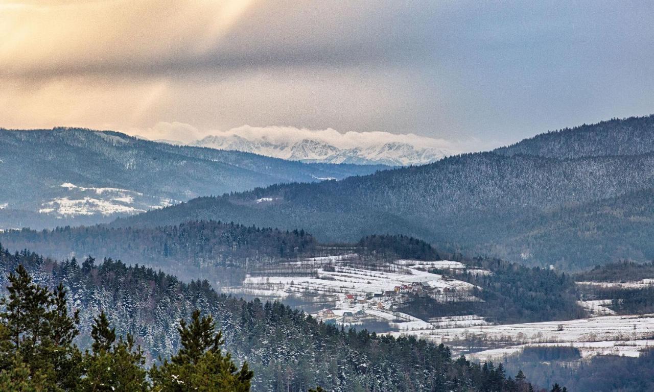 Sloneczny Chelm - Apartamenty W Gorach, Prywatna Sauna Jacuzzi Balia W Cenie, Spa, Grill, Stok Narciarski Myslenice, Sciezki Rowerowe, Rzeka Raba, Widok Na Tatry 외부 사진